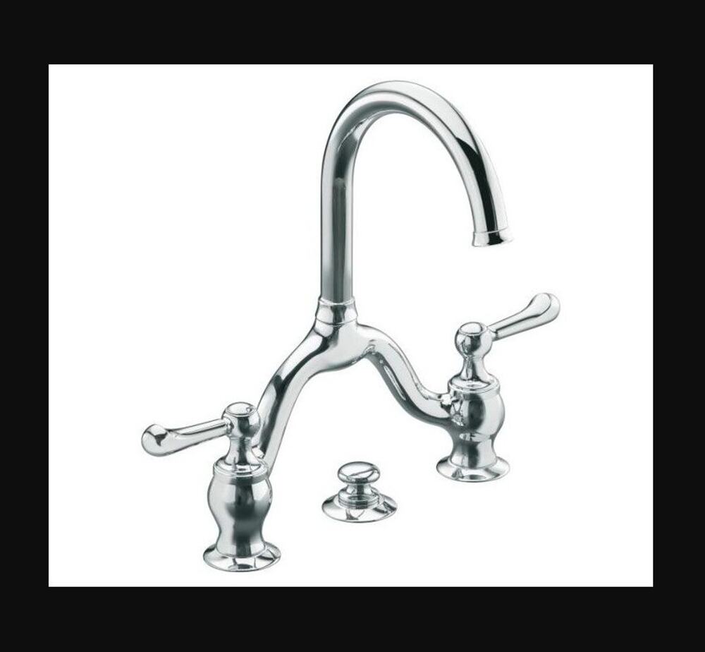 Kohler Widespread Lavatory Bath Faucet Lyntier 8" Polished Chrome K-10332-4-CP